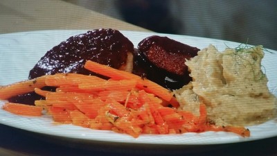 Recette de steak de chevreuil au coulis de bleuets et champignons portobello
