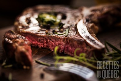 Recette Biftecks d'aloyau de cerf rouge