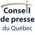 Le Conseil de presse rejette ma plainte à l'égard de l'émission Tout le monde en parle au sujet de l'émission discutant du Régistre des armes à feu