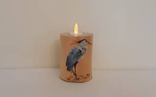 Bougeoirs en bois peinturs et vernis