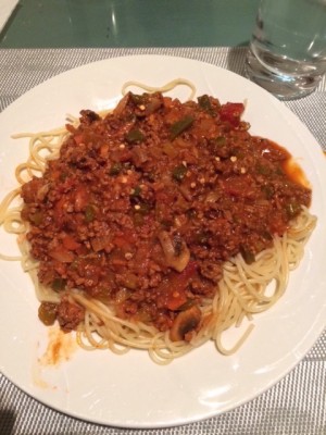 Sauce  spaghetti au chevreuil